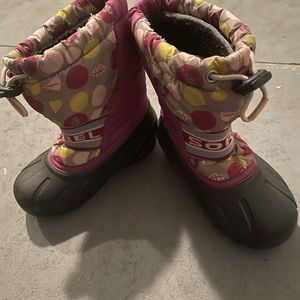 Sorel Kids Boots - Pink and Black